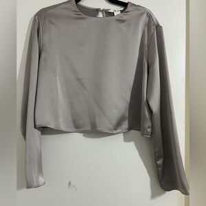 Elegant Gray Women's Top